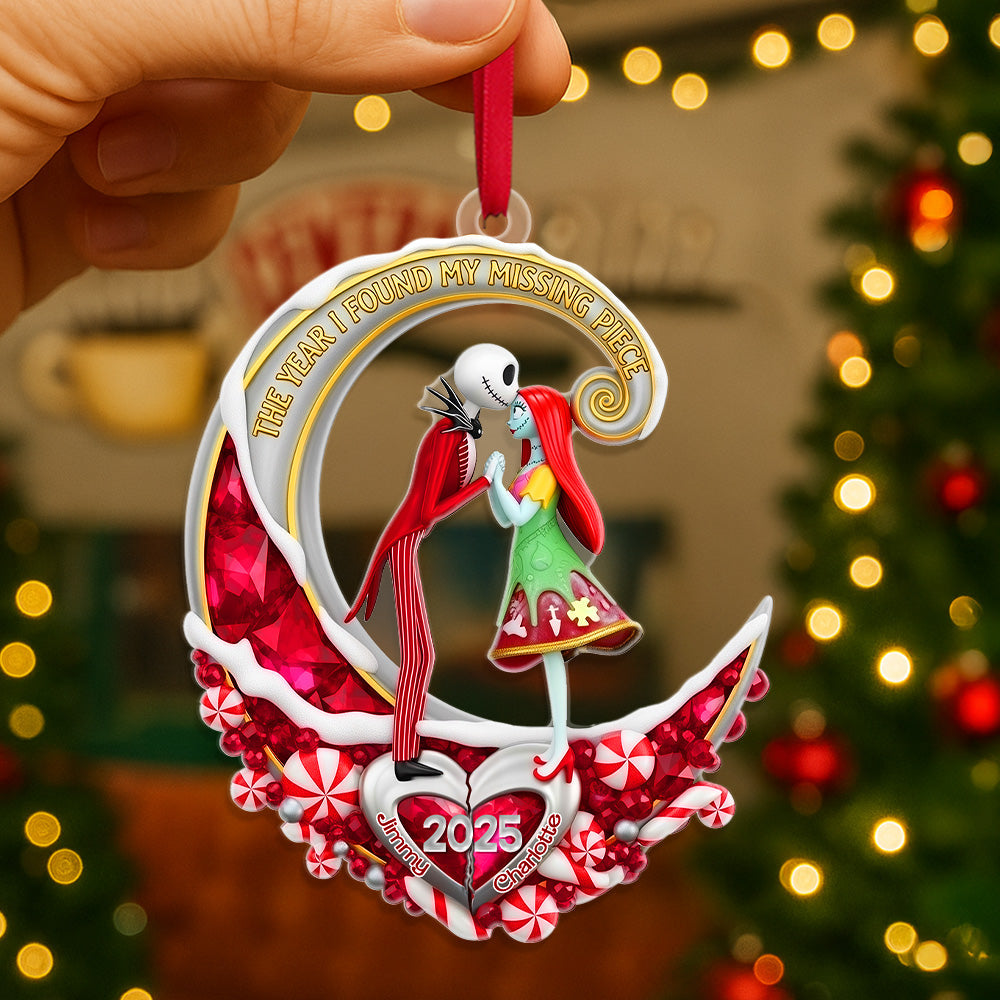 "The Year I Found My Missing Piece" - Personalized Acrylic Ornament - Perfect Gift for Couples & Loved Ones Ornament PopCulturePrints