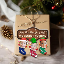 Load image into Gallery viewer, Personalized Kids Christmas Ornament: Naughty List Fun Ornament PopCulturePrints
