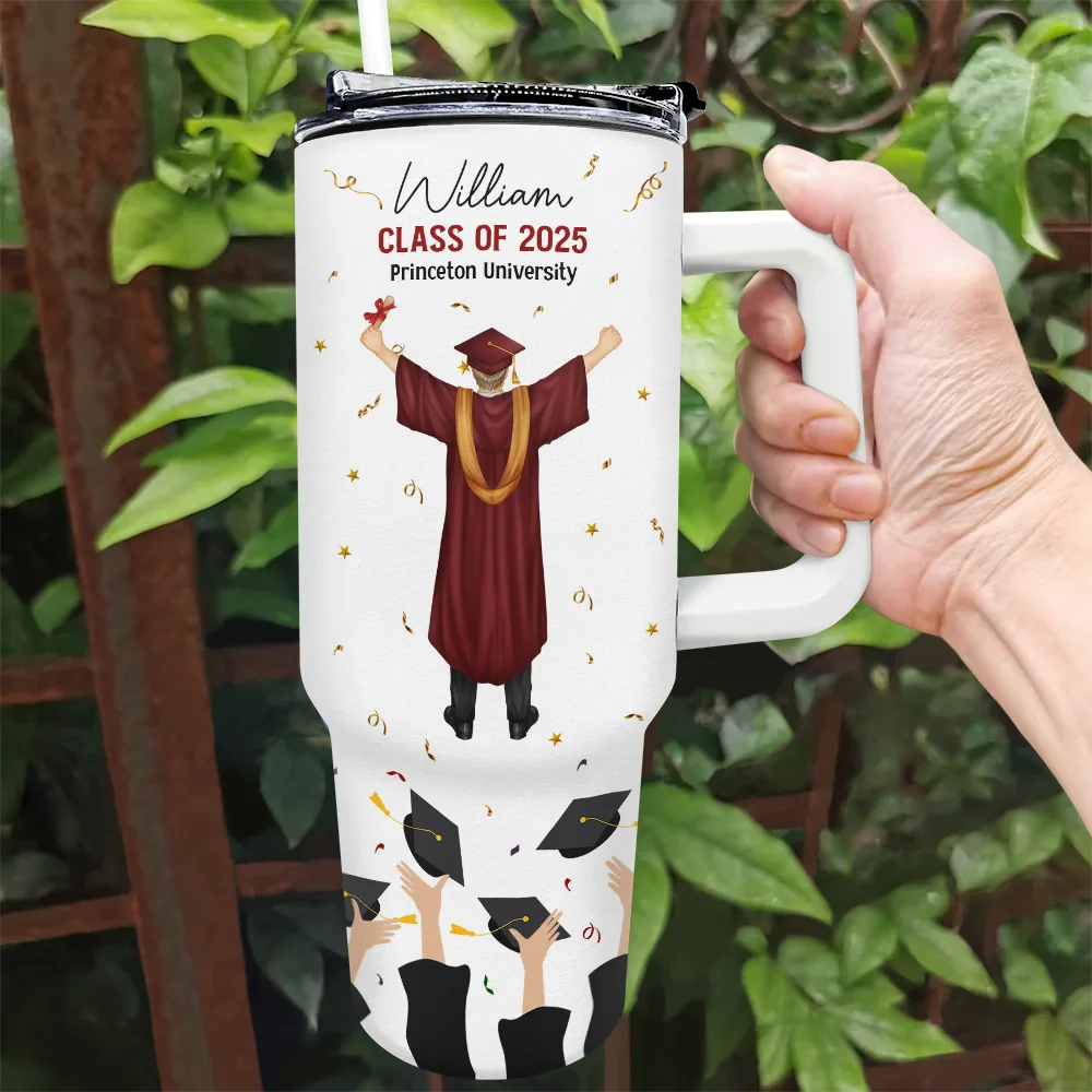 You Believed You Could, So You Did - Personalized 40oz Tumbler With Straw - Gift for Graduates, Dads & Grandpas Tumbler PopCulturePrints