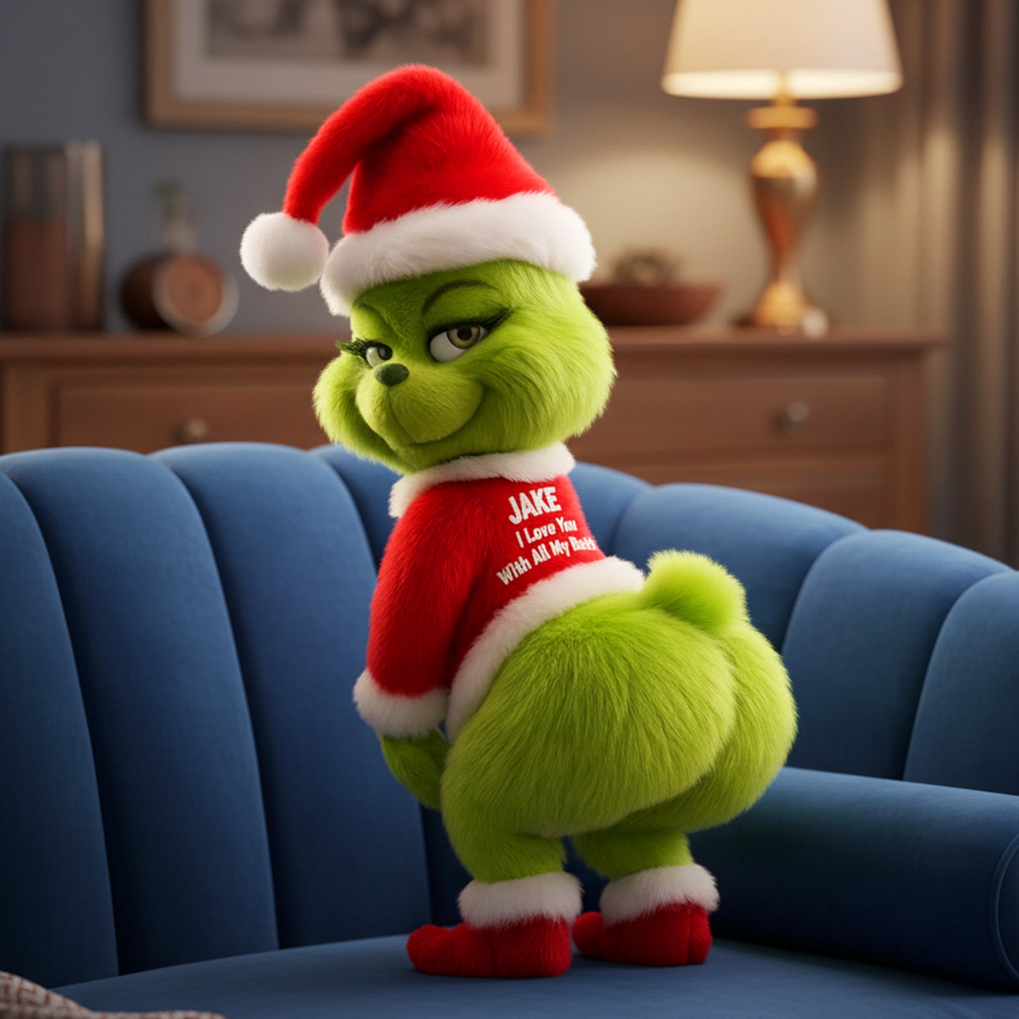 "Spread Joy This Christmas with Our Personalized Couple Shaped Pillow" - Custom Gift for Loved Ones Pillow PopCulturePrints