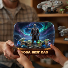 Load image into Gallery viewer, Yoda Best Dad - Personalized Galactic Hero Acrylic Plaque - Ideal Father's Day Gift Shaped Plaques PopCulturePrints

