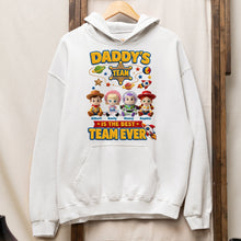 Load image into Gallery viewer, “Daddy’s Team is the Best Team Ever” - Personalized Shirt for Dad &amp; Grandpa Shirts PopCulturePrints
