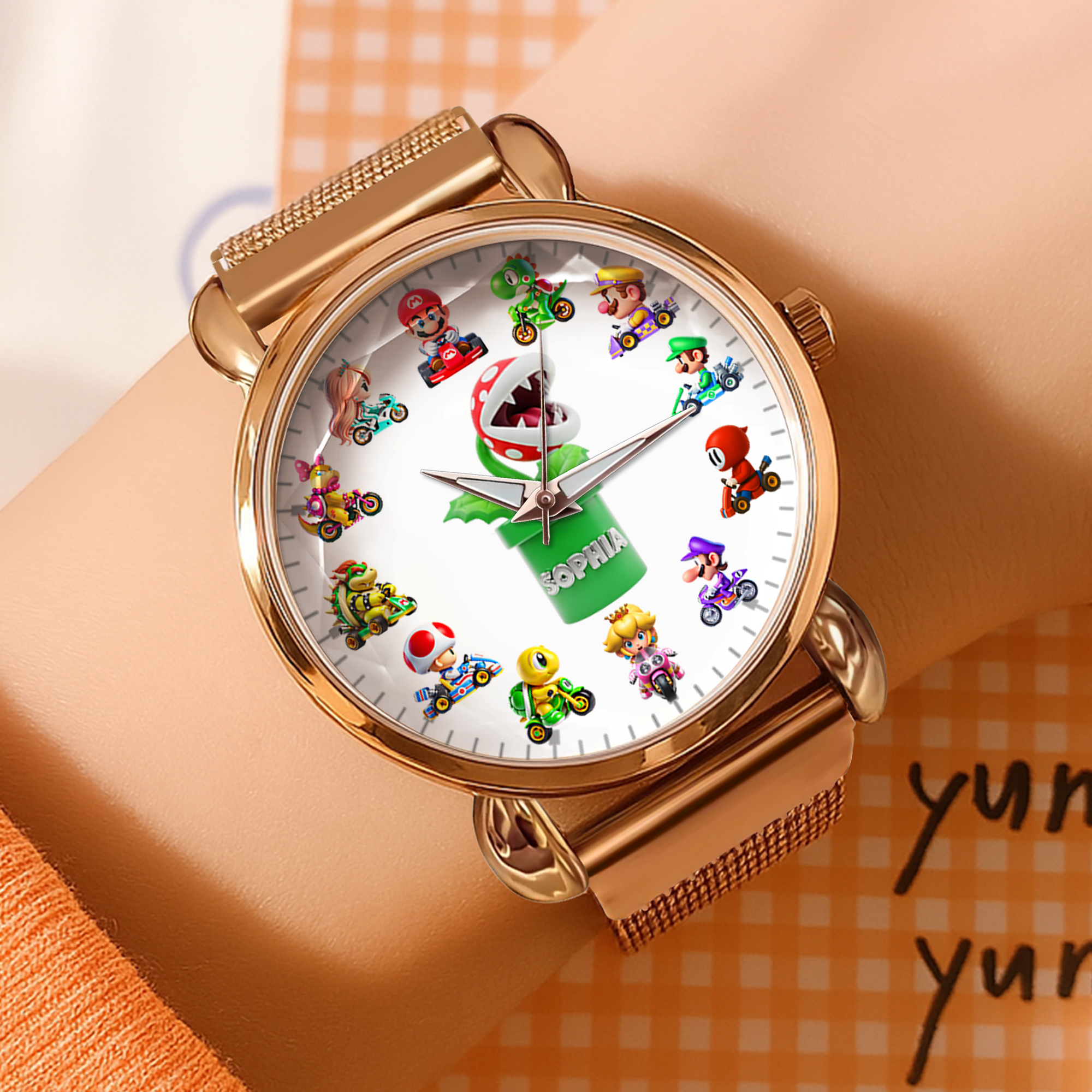Rev Up Your Style: Custom Racing Game Mesh Strap Quartz Watch - Perfect Gift for Gamers Quartz Watch PopCulturePrints