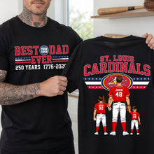 Load image into Gallery viewer, Best Dad Ever - Personalized Proud Coach Dad Shirt for Sporty Dads Shirts PopCulturePrints
