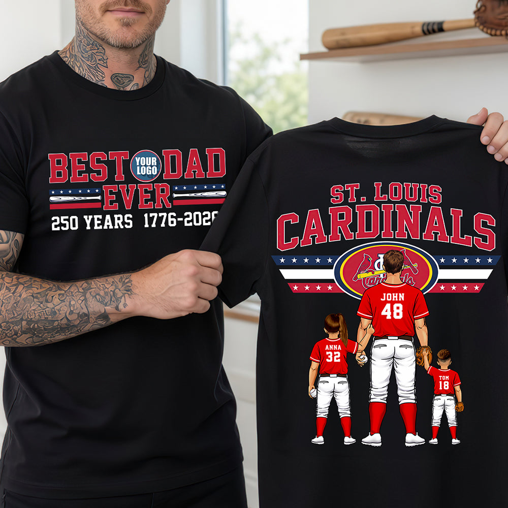 Best Dad Ever, Celebrate with Personalized Sports Dad Shirt - Custom Gift for Dad and Grandpa Shirts PopCulturePrints