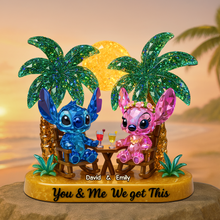 Load image into Gallery viewer, You &amp; Me We Got This - Personalized Beach Couple Acrylic Plaque Shaped Plaques PopCulturePrints
