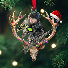 Load image into Gallery viewer, Personalized Hunting Couple Christmas Ornament
