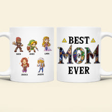 Load image into Gallery viewer, Custom Best Mom Ever Coffee Mug - Personalized Gift for Mother&#39;s Day Coffee Mug PopCulturePrints
