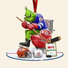 Load image into Gallery viewer, “Make Your Holidays Merry and Bright!” - Strong Rivalry Sports Ornament, Personalized Gift for Sports Fans Ornament PopCulturePrints
