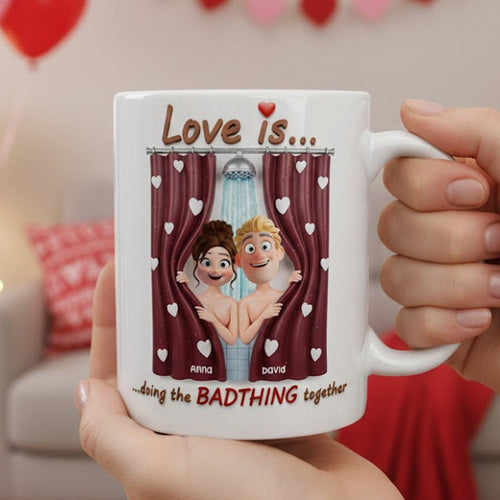 Love is... doing the BADTHING together - Naughty Couple Coffee Mug Coffee Mug PopCulturePrints