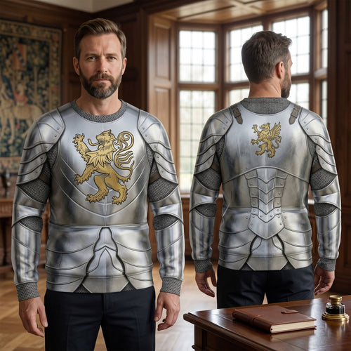 Unleash Your Inner Warrior - Royal Knight Armor Shirt - Personalized Gifts AOP Products PopCulturePrints