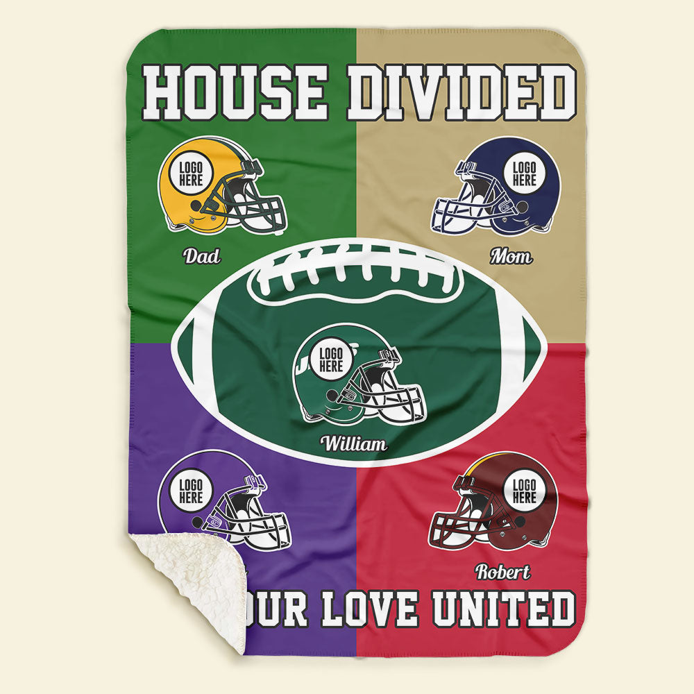 Custom Family Blanket for American Football Lovers Blanket PopCulturePrints