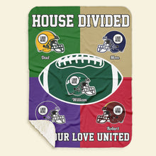 Load image into Gallery viewer, Custom Family Blanket for American Football Lovers Blanket PopCulturePrints
