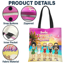 Load image into Gallery viewer, Beach Vibes &amp; Friendship - Personalized Tote Bag Tote Bag PopCulturePrints

