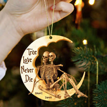 Load image into Gallery viewer, Personalized Skull Couple Ornament - Eternal Love Gift for Valentine&#39;s Day Gifts Ornament PopCulturePrints
