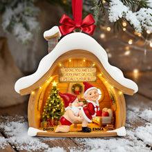 Load image into Gallery viewer, I Adore You and Love Every Part of You - Gnome Couple Ornament - Personalized Gift for Couples Ornament PopCulturePrints
