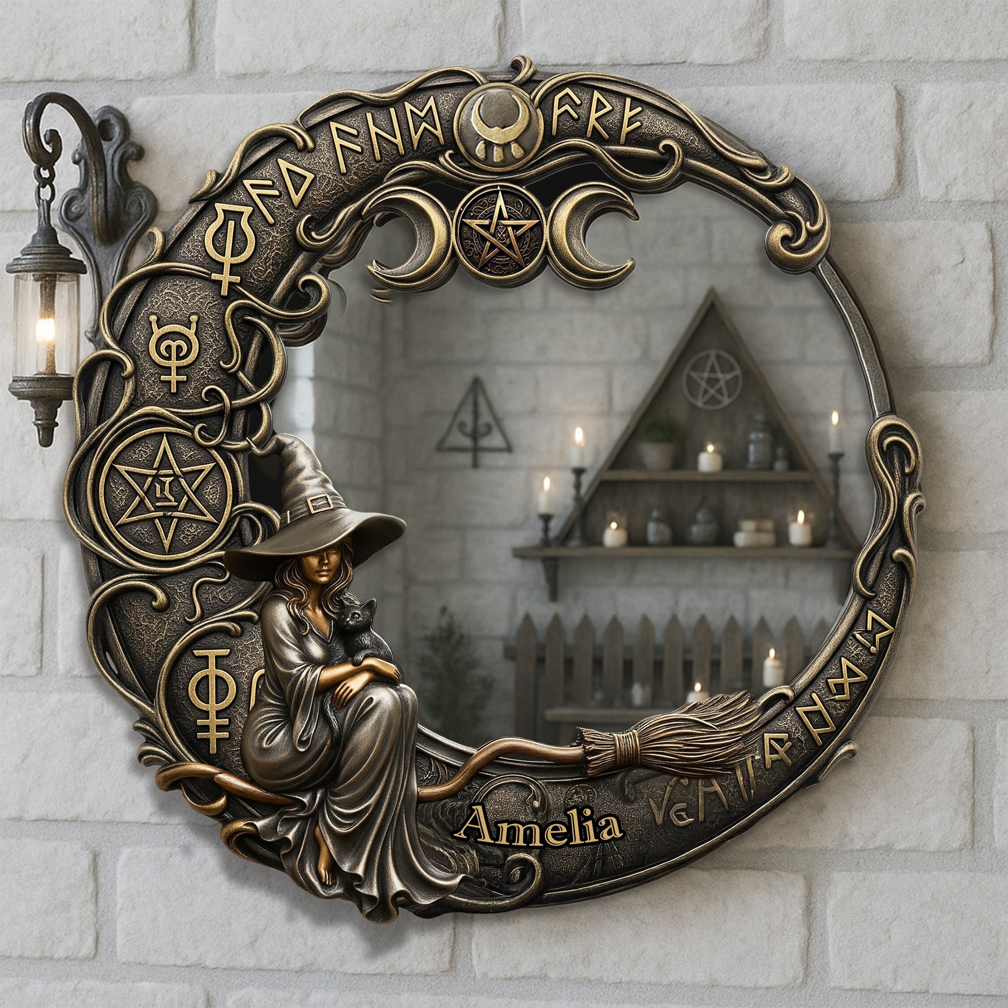 Embrace Your Inner Witch - Custom Shaped Mirror for Witch Lovers Mirror PopCulturePrints