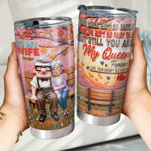 Load image into Gallery viewer, You&#39;re My Queen Forever Tumbler - Personalized Gift for Your Wife Tumbler Cup PopCulturePrints
