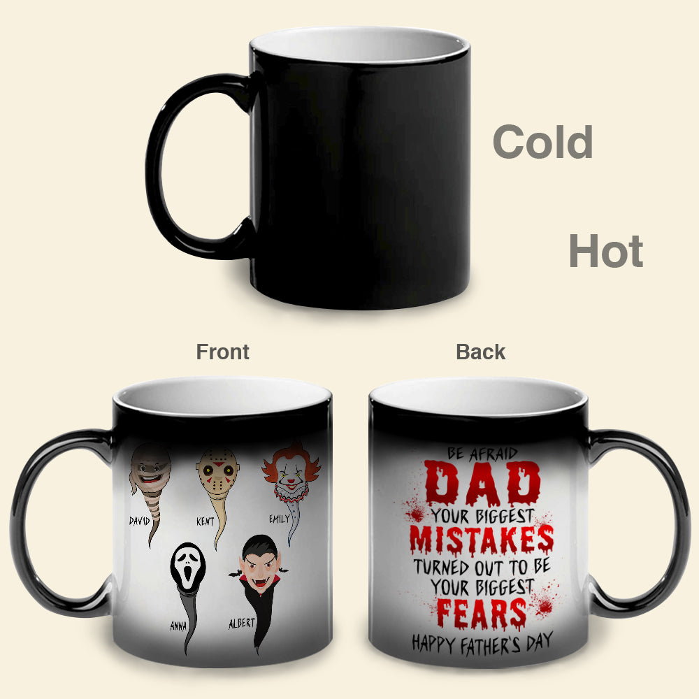 Personalized Horror Characters Magic Mug for Dad Magic Mug PopCulturePrints