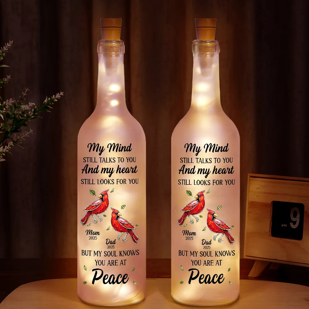 My Mind Still Talks To You - Personalized Bottle Light Bottle Light PopCulturePrints