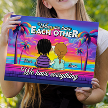 Load image into Gallery viewer, Personalized Couple Canvas Print - A Perfect Gift for Lovebirds Poster &amp; Canvas PopCulturePrints
