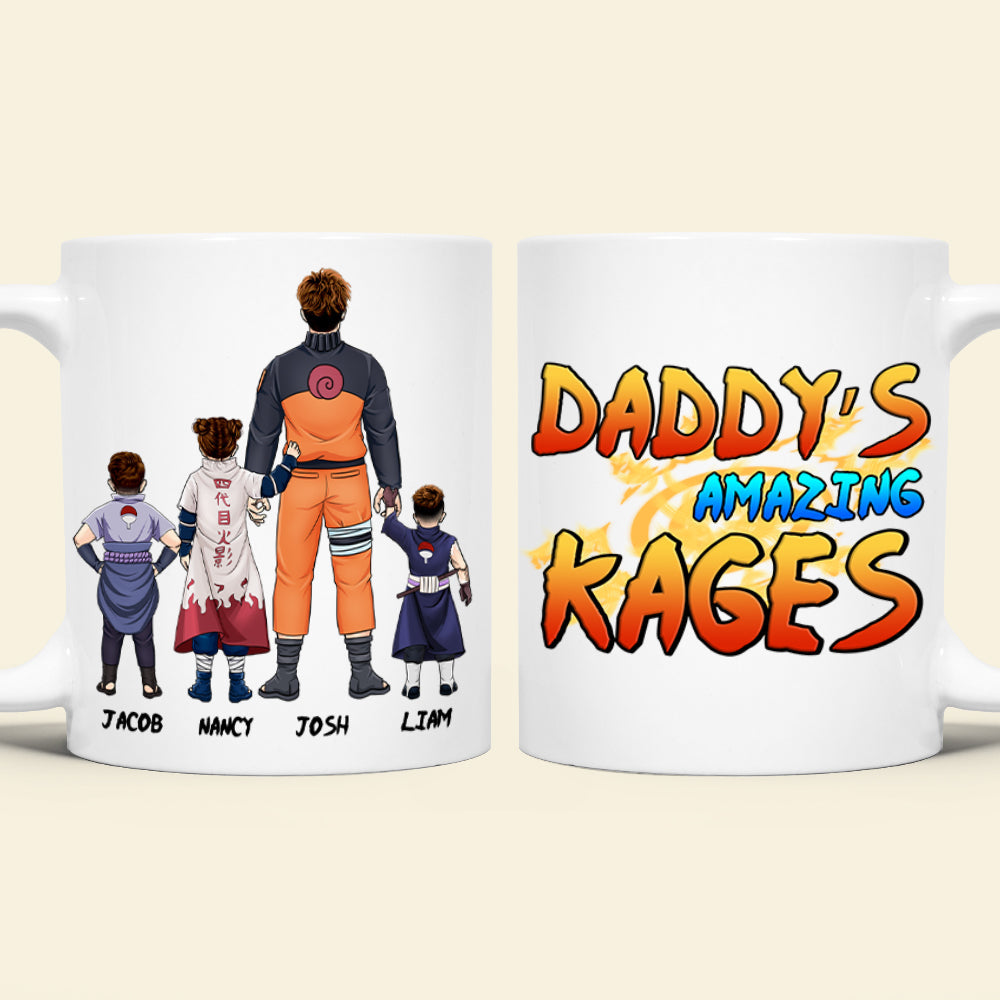 Personalized Anime Dad Coffee Mug - Father's Day Gift Coffee Mug PopCulturePrints