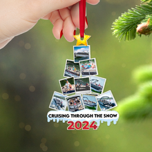 Load image into Gallery viewer, Custom Photo Boat Christmas Acrylic Ornament Ornament PopCulturePrints
