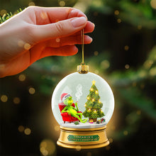 Load image into Gallery viewer, I Dream of a Green Christmas - Personalized Chill Monster Ornament for Herb Lovers Ornament PopCulturePrints
