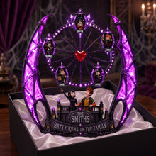 Load image into Gallery viewer, "Batty Runs In The Family" - Halloween Family Light Box - Customizable Gift for Your Spooky Family
