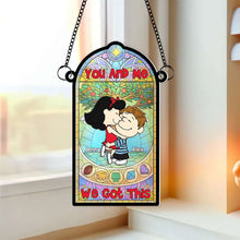 Load image into Gallery viewer, Unique Personalized Valentine&#39;s Day Gifts for Couples - Suncatcher Ornament Ornament PopCulturePrints
