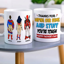 Load image into Gallery viewer, Fun Personalized Superhero Dad Mug - Father&#39;s Day Gift Coffee Mug PopCulturePrints
