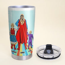 Load image into Gallery viewer, Personalized Super Mom Tumbler - Custom Gift for Mother&#39;s Day Tumbler Cup PopCulturePrints
