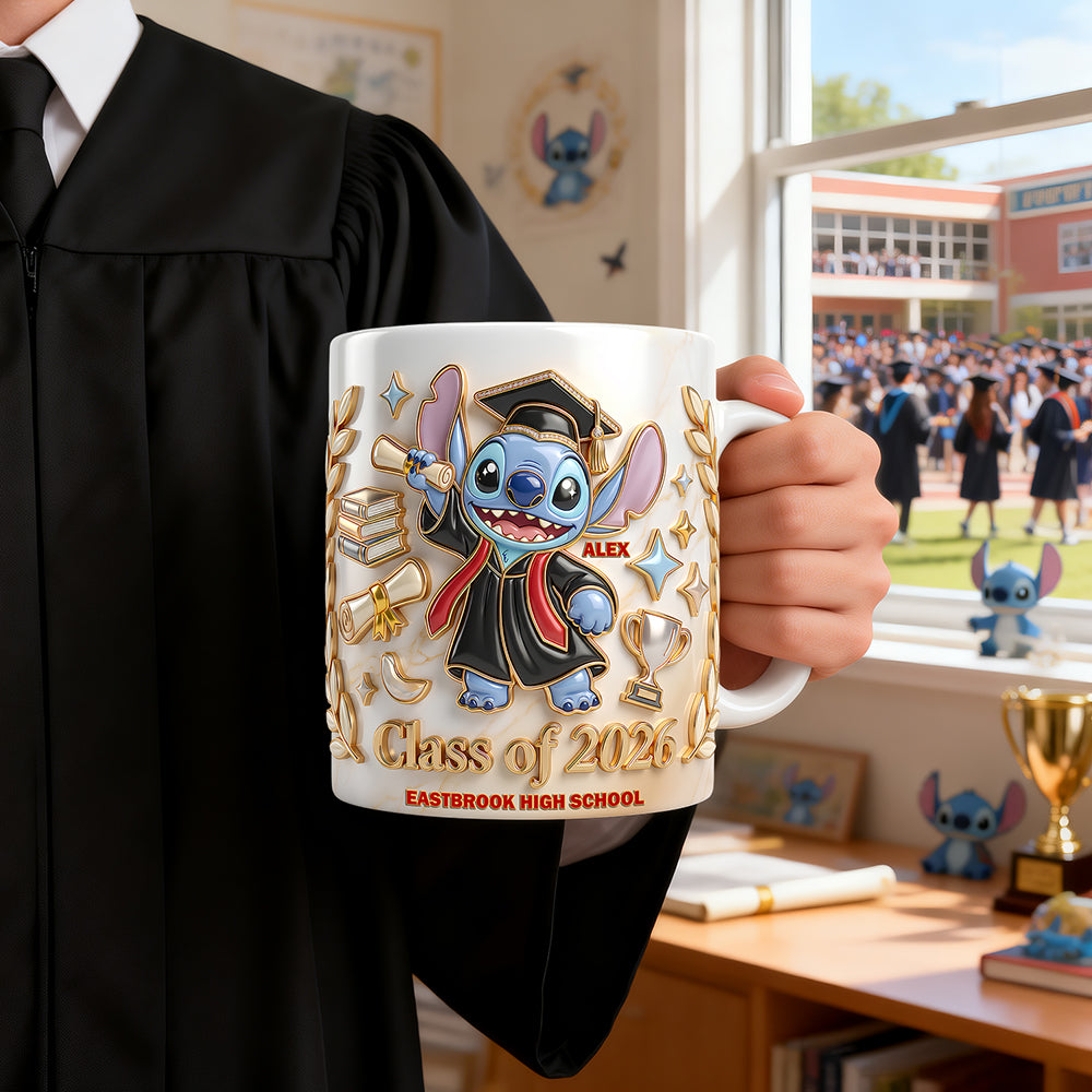 Celebrate Your Graduation with a Lovely Alien - Personalize Your Coffee Mug! Coffee Mug PopCulturePrints