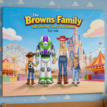 Load image into Gallery viewer, Family Adventure Canvas - A Personalized Journey for Your Loved Ones
