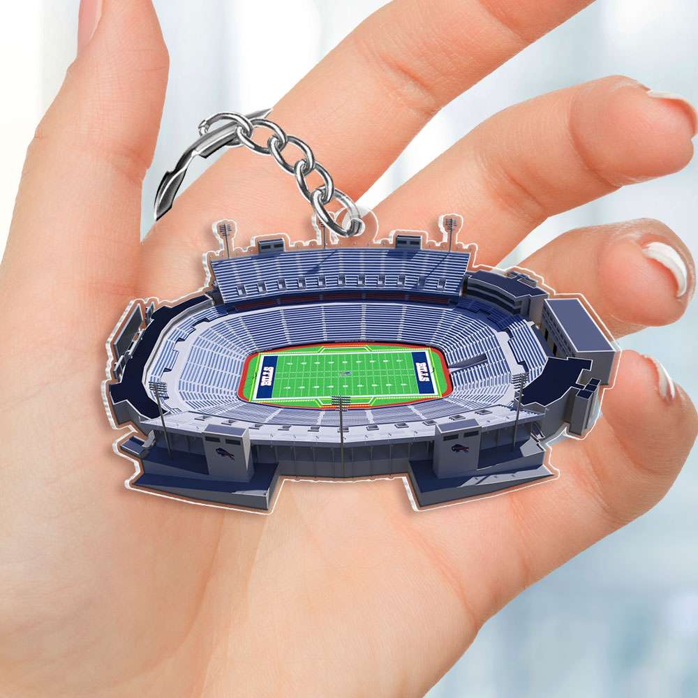 3D American Football Stadium Keychain - Gifts for Football Fans