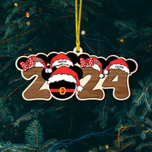 Load image into Gallery viewer, Personalized Family Christmas Ornament 2024 Ornament PopCulturePrints
