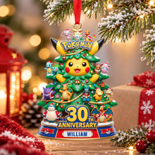 Load image into Gallery viewer, Celebrate in Style: Personalized 30th Anniversary Acrylic Christmas Ornament - Perfect Gift for Game Lovers
