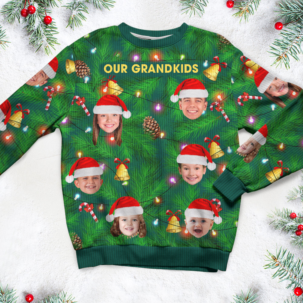 Personalized Family Christmas Sweater - Festive Photo Design