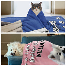 Load image into Gallery viewer, Life Is Better With Your Dog - Personalized Pet Blanket for Dog Lovers Pet Blanket PopCulturePrints
