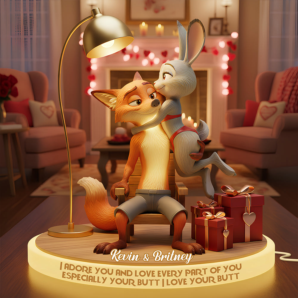 Wild Love Light Box - Personalized Gift for Couples Light Box PopCulturePrints