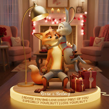 Load image into Gallery viewer, Wild Love Light Box - Personalized Gift for Couples Light Box PopCulturePrints
