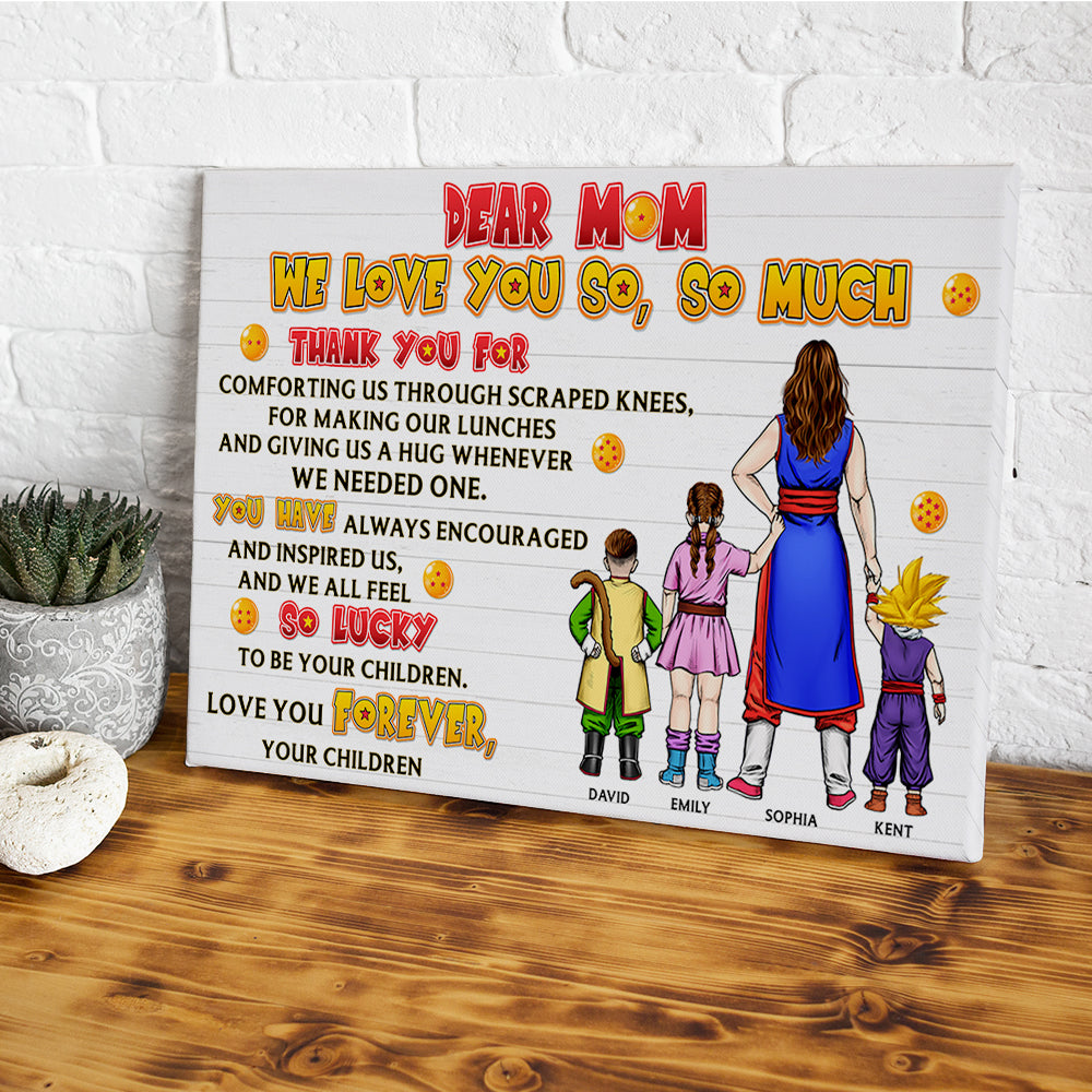 Personalized Super Mom Canvas Print - Custom Gifts for Mother's Day Poster & Canvas PopCulturePrints