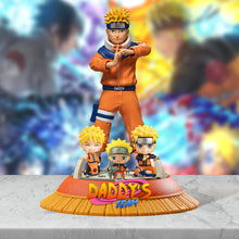 Load image into Gallery viewer, “Unleash Your Inner Ninja” - Daddy’s Team Acrylic Plaque - Personalized Gift for Dads, Kids, and Anime Fans Shaped Plaques PopCulturePrints
