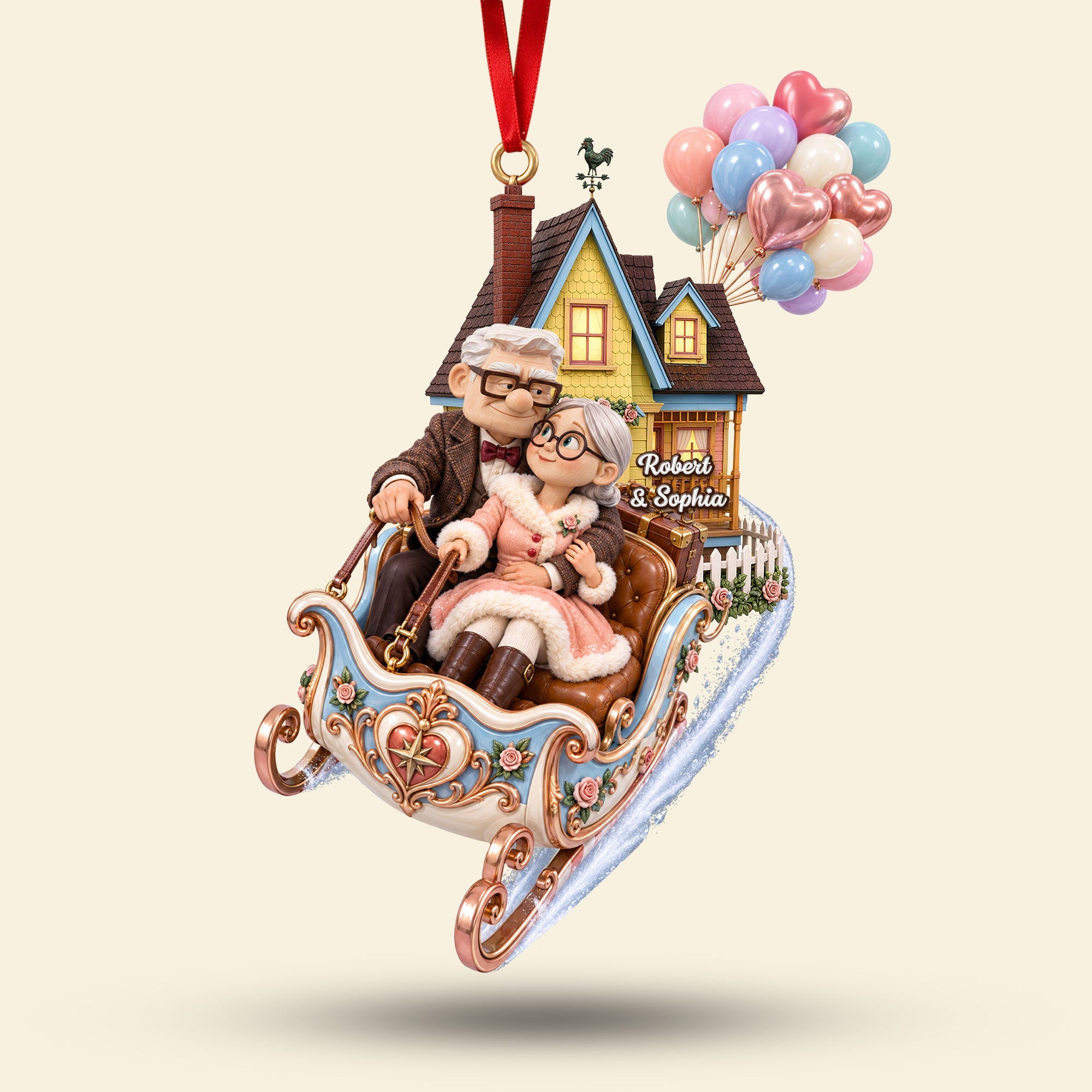 Together Till The End Ornament - Personalized Christmas Gifts For Couple 05qhti140926 Ornament PopCulturePrints