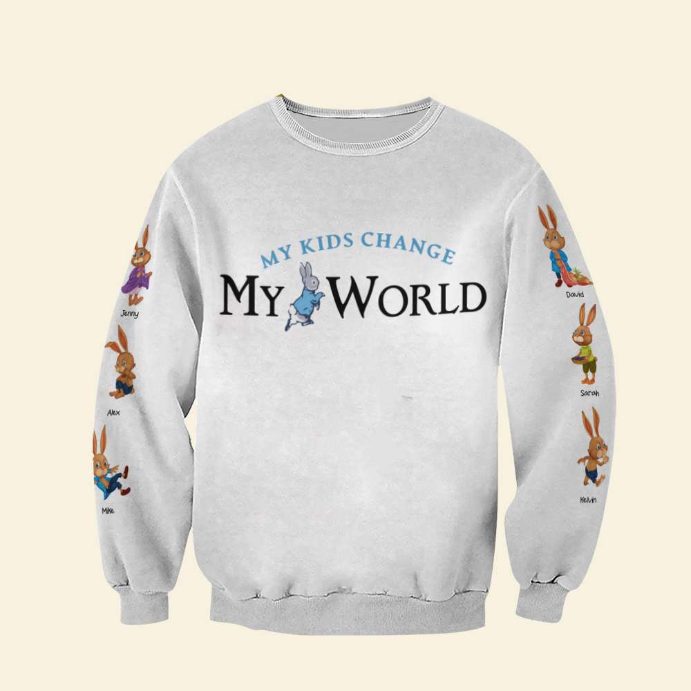 Personalized Mom Shirt - My Kids Change My World