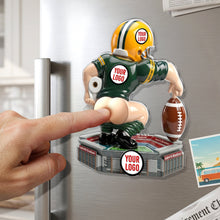 Load image into Gallery viewer, "Kick Off the Fun: The Perfect Gift for Sports Lovers" - Fun Nasty Sport Anti-collision Acrylic Fridge Magnet - Personalized Gift
