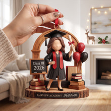 Load image into Gallery viewer, Celebrate Achievement with Custom Graduation Acrylic Ornament - Personalized Gift for Graduates
