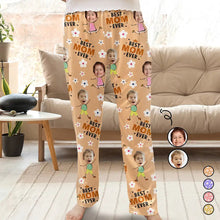Load image into Gallery viewer, Custom Photo Best Mom &amp; Grandma Ever Pajama Pants - Personalized Gift for Moms, Grandmas &amp; Special Occasions Pajama Pants PopCulturePrints
