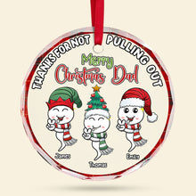 Load image into Gallery viewer, Funny Personalized Christmas Ornament for Dad - Custom Names Ornament PopCulturePrints
