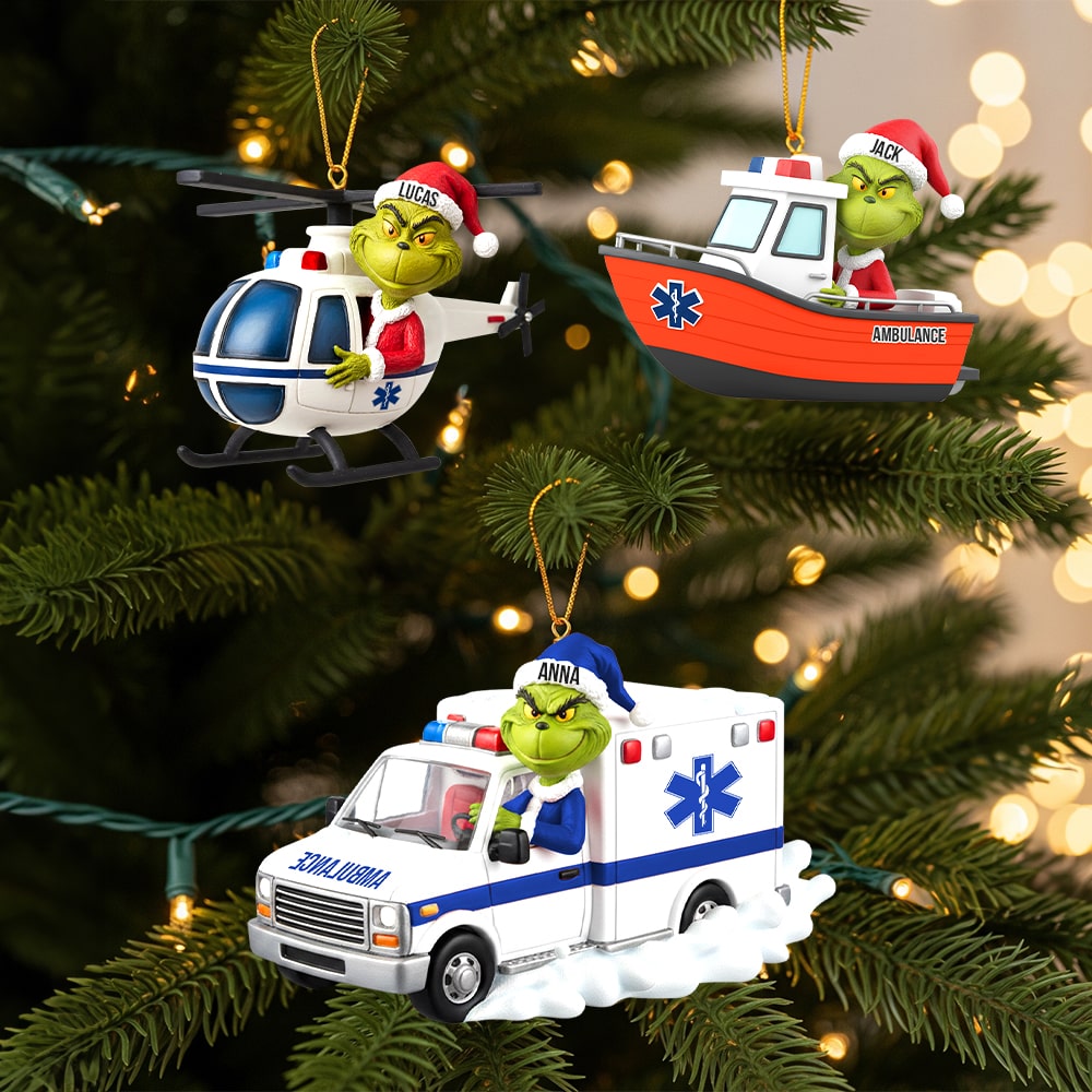 “Saving Lives with a Smile” - Badass Paramedic Christmas Ornament - Personalized Gift for Paramedics, EMTs, and Healthcare Heroes Ornament PopCulturePrints